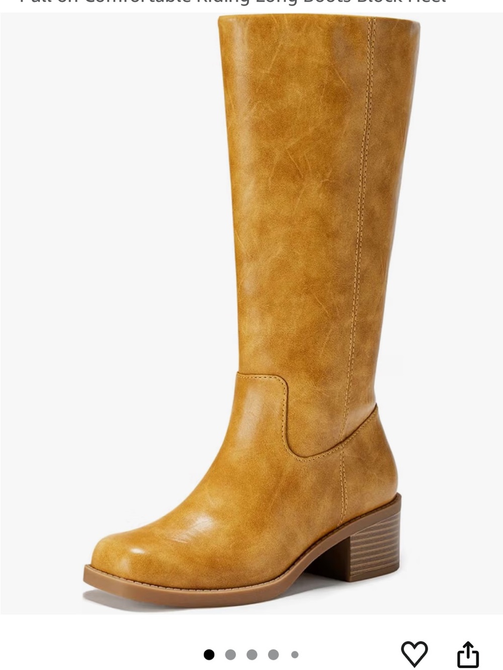 Women’s Fitori knee high chunky heel boots